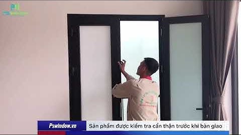 Cửa đi 2 cánh nhôm Xingfa nhập khẩu màu đen | Mẫu cửa nhôm 2 cánh đẹp - PSWINDOW