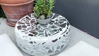 SEE WHAT SHE DID WITH THIS TIRE!!! TIRE DIY