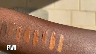 LA Girl Pro Concealer Swatches 10 Darkest Shades I Natural Light - Truffle, Chestnut, Toffee, Fawn..