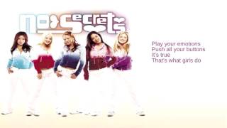 Video thumbnail of "No Secrets: 01. That's What Girls Do (Lyrics)"