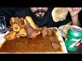 Nalli bone marrow eating with Spicy curry eating ASMR.