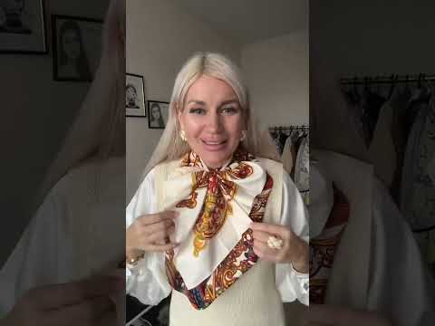 Завяжем красиво платок #стиль #fashionhacks