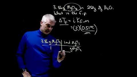 How to calculate freezing points