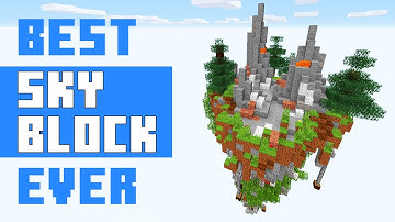 Playing THE BEST SkyBlock Map in Minecraft. The Islands are GORGEOUS!