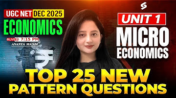 UGC NET Economics Unit 1 | Micro Economics UGC NET Questions | UGC NET Economics Preparation |Ananya