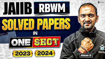 JAIIB RBWM Previous Year Question Paper | JAIIB RBWM Memory Based Solved Questions | JAIIB EduTap