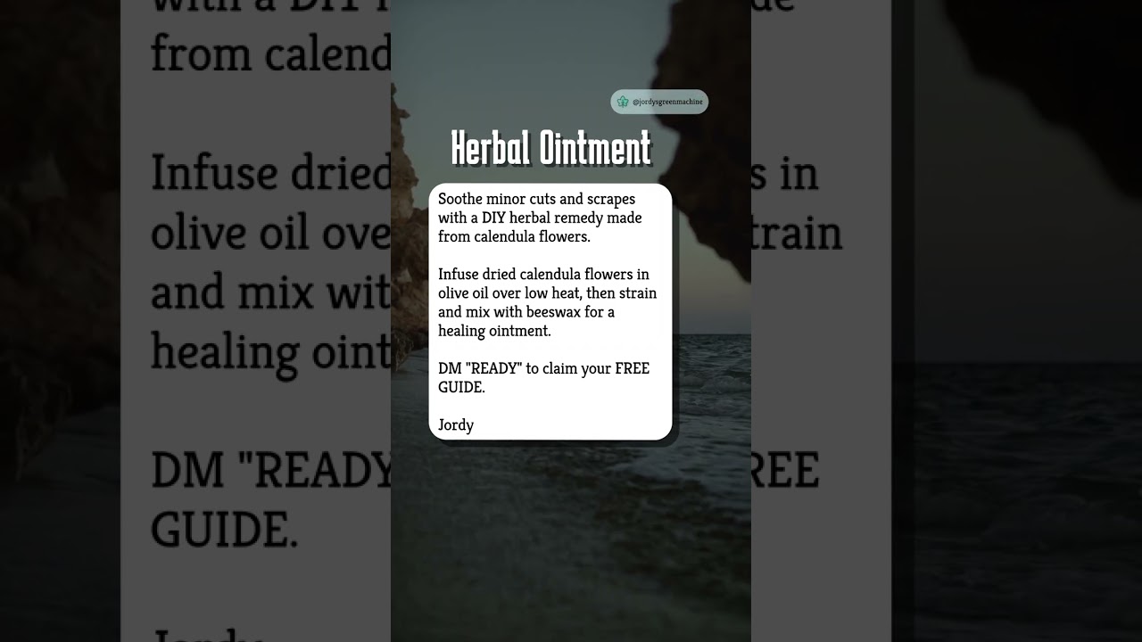🌿 DIY Herbal Ointment 
