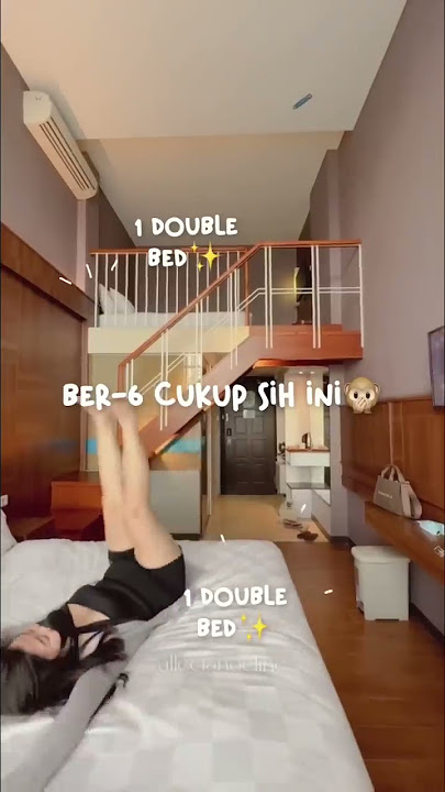 1 KAMAR 2 LANTAI CUMA 200RB-AN SEMALAM?😱 hotel apaan tuh! #reviewhotel #bandung #shorts #shortvideo