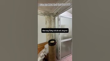 Cải tạo lại Tường cũ ẩm mốc, bong tróc bằng nhựa ốp tường Nano cho shop hoa quả #optuong #optuongpvc