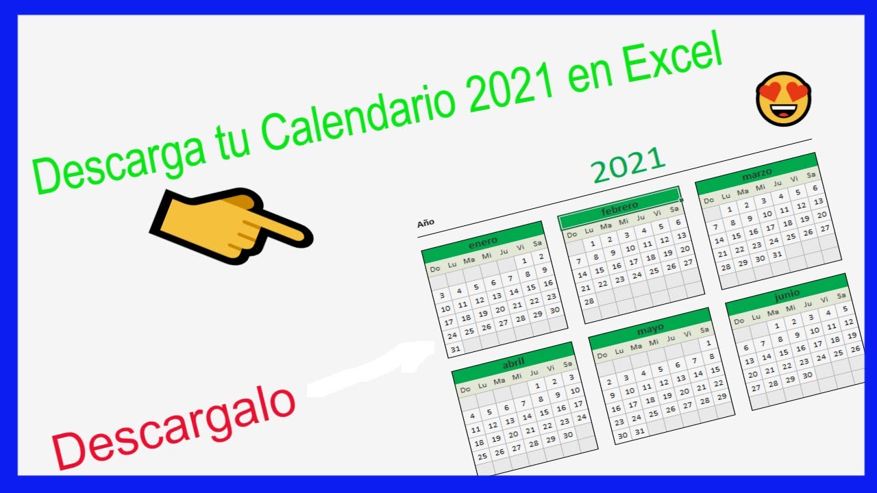 Como hacer calendarios en excel