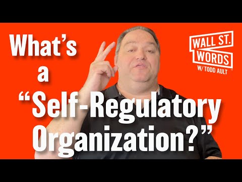 Wall Street Words word of the day = Self-Regulatory Organization (SRO)