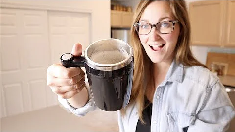 XHJBaby Rechargeable Automatic Magnetic Self Stirring Coffee Mug Stainless Steel Cup with Lid