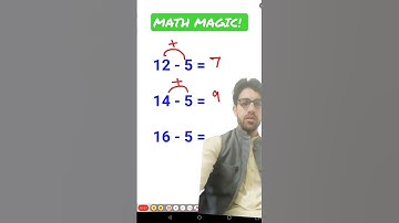 Magic trick!#shorts#subtraction#subtract#fast#fastandeasymaths#math#mathematics  #treading