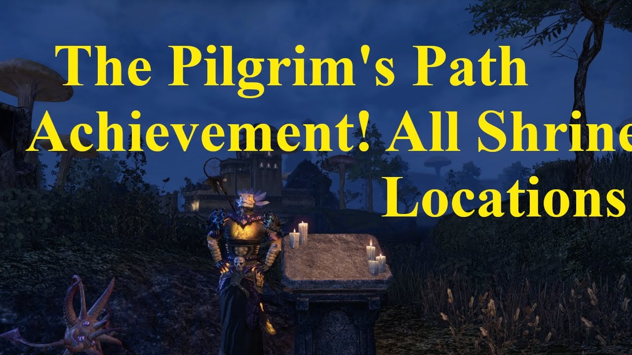 ESO The Pilgrim's Path Achievement! All Shrine Locations! Morrowind