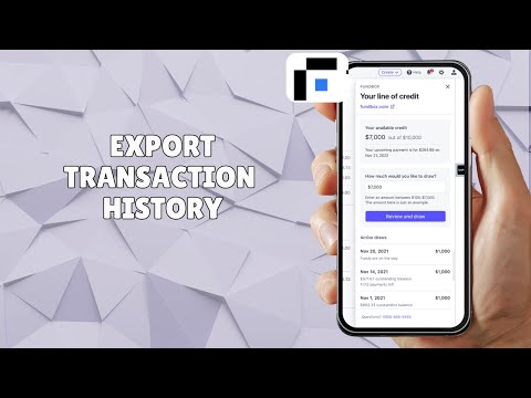 HOW TO EXPORT TRANSACTION HISTORY