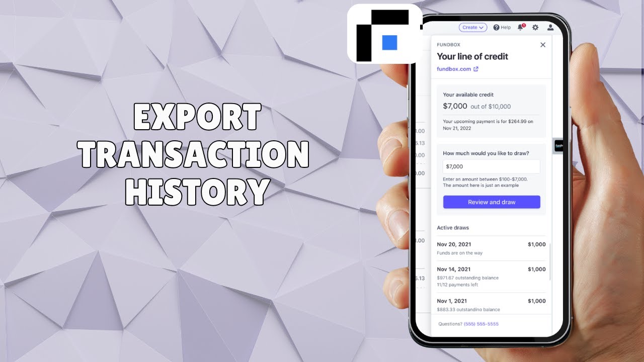 HOW TO EXPORT TRANSACTION HISTORY - YouTube