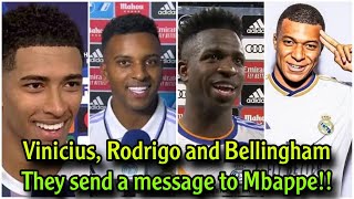 Vinicius, Rodrigo and Bellingham They send a message to Mbappe after the Real Madrid match !