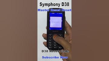 How to Symphony D38 Reset Code2023 | New Trick 2023 | Symphony Baton Phone Unlock 2023