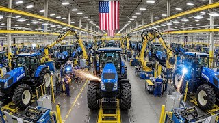 Building the BIGGEST New Holland Tractor! T9 USA Factory Tour