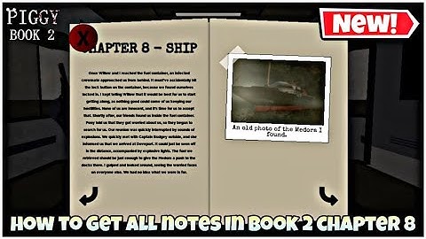How To Find ALL PAGES in PIGGY BOOK 2 Chapter 8 - Ship!! | FULL GUIDE + TUTORIAL! - Roblox