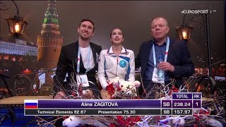 Alina Zagitova European Champs 2018 FS 1 157.97 B