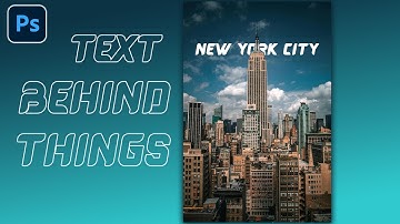 Photoshop Tutorial | How to Create Text Behind Objects in Photoshop | Step-by-Step Tutorial
