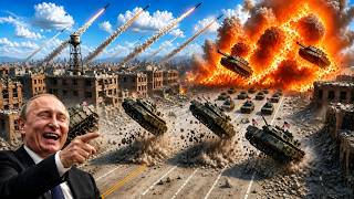 Total Destruction! 950 of Russia's giant hypersonic missiles leveled 85% of U S  residential areas