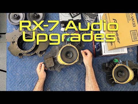 FD RX7 Door Speaker Upgrade and Head Unit Installation Prep