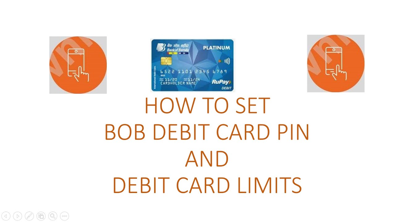 HOW TO SET Debit Card Pin Set and Limits Reset in BOB World Mobile ...