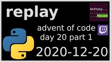 replay - advent of code 2020 day 20 part 1 - 2020-12-20