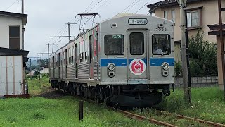 弘南鉄道大鰐線7000形7038F+7037Fワンマン普通中央弘前行き21レ　撮影日:2022/8/1