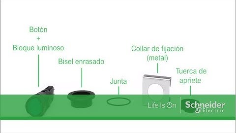Cómo montar los pulsadores  Harmony  XB6 ø 16 Enrasados