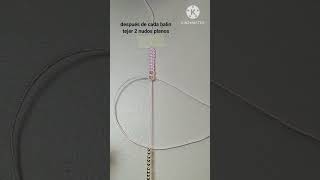 cómo hacer pulseras de hilo fácil #bisuteria #diy #tutorial #handmade #pulseras #macrame