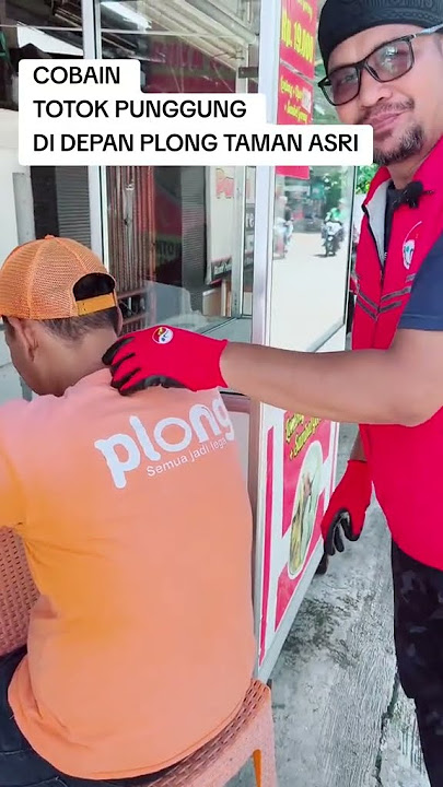 Cobain totok punggung depan taman asri