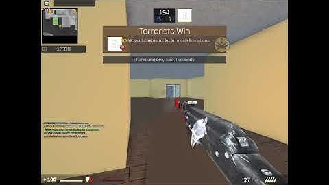 1v1 a hacker and the hacker quit cause i started the vid (counter blox)