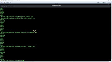 UNIX Chapter 5 uniq Comand