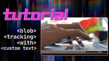 TUTORIAL | Blob Tracking with Custom Text | #touchdesigner