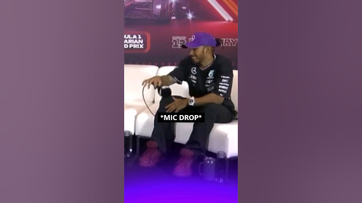 Lewis does a 'mic drop' after 'criticizing' Max 🤣 #f1 #formula1