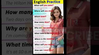 Basic English Conversation Practice | Easy Questions and Answers for Beginners #learnenglish