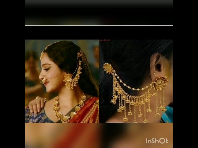 Gold Color Bahubali Earrings (BBLE390GLD) - Kishorijewellery