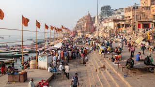 Walking along the Ganges Varanasi  India [4K]