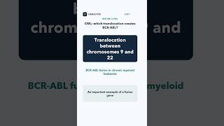 CML: BCR-ABL Fusion From a 9;22 Translocation | USMLE Step 1