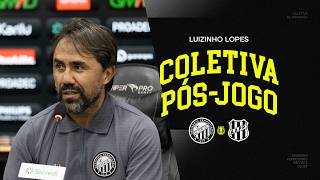 Entrevista | Pós-jogo Operário 3x2 Ponte Preta - 19º rodada Brasileiro Série B - Luizinho Lopes