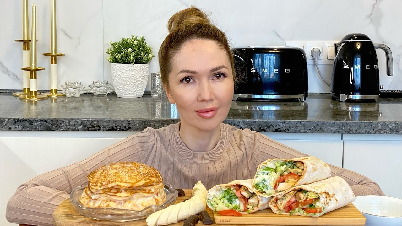 Не юбилейный Мукбанг | прошу понять и простить😄😂🙈 | все, что в холодильнике было | Мукбанг