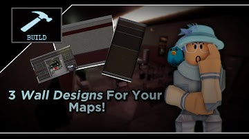 3 Wall Designs For Your Maps! |Piggy: Build-Mode|