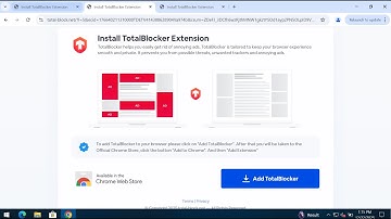 TotalBlocker extension removal video.