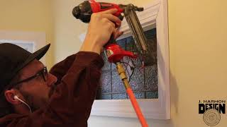 Installing an Interior Stained Glass Window Feature