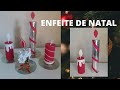 VELA DECORATIVA DE NATAL / Usando Rolo de Papel Higiênico e Rolo de Papel Toalha 🎄❤