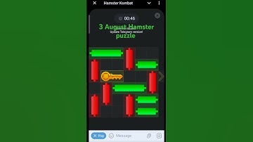 3 August mini game PUZZLE solution in Hamster Kombat