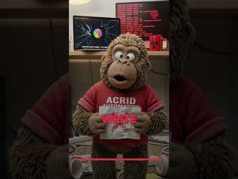 Acrid daily video — a gorilla, a fish, and a net with no purpose